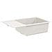 Lavello Bianco 780 x 500 mm 80% Quarzo e 20% Resina - Foto miniatura 5