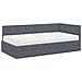 Struttura Letto Angolare con Materasso 2 pcs Grigio Velluto - Foto miniatura 4