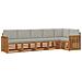Set divani con cuscino 6 pcs Grigio Naturale e Chiaro - Foto miniatura 1
