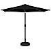 Parasol da Giardino con Luci LED 300 x 300 cm Poliestere Nero - Foto miniatura 1