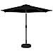 Parasol da Giardino con Luci LED 300 x 300 cm Poliestere Nero - Foto miniatura 1