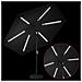 Parasol da Giardino con Luci LED 300 x 300 cm Poliestere Nero - Foto miniatura 3