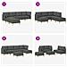 Set di divani modulari con spazio di archiviazione 6 pcs - Foto miniatura 9