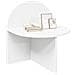 Comodino Bianco 40 x 35,5 x 45,5 cm Legno ingegnerizzato - Foto miniatura 3