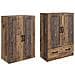 Set di armadi 2 pcs Legno antico Legno ingegnerizzato - Foto miniatura 3