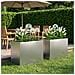 Vaso da giardino 2 pz Argento 60 x 40 x 50 cm Acciaio Inox - Foto miniatura 2