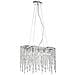 I-BREEZE / S5 - Lampadario a sospensione elegante con cristalli e cromato 40 watt - Foto miniatura 1