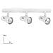 SPOT-CARRERA-3 - Applique a tre luci dalla forma essenziale bianca 42 watt E27 - Foto miniatura 1