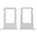 Slot Adattatore Scheda Nano Sim Per Apple Iphone 7 - Argento - Foto miniatura 2