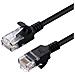 V-utp6a01s-slim Cavo Di Rete Nero 1 M Cat6a U /utp [utp] (u /utp Cat6a Slim 1m Black - Unshielded Network Cab - Foto miniatura 2