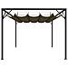 Gazebo da Giardino con Tetto Retrattile 3x3 m Talpa 180 g / m² - Foto miniatura 3