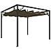 Gazebo da Giardino con Tetto Retrattile 3x3 m Talpa 180 g / m² - Foto miniatura 1