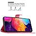 Custodia Compatibile Con Samsung Galaxy A30s / A50 S / A50 In Rosa Fiore - Coperchio Protettivo In Design Floreale Con Chiusura Magnetica, Funzione Stand E Slot Per Carte - Foto miniatura 4