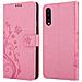 Custodia Compatibile Con Samsung Galaxy A30s / A50 S / A50 In Rosa Fiore - Coperchio Protettivo In Design Floreale Con Chiusura Magnetica, Funzione Stand E Slot Per Carte - Foto miniatura 8