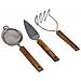 Set Di Utensili Da Cucina In Legno, 3 Pezzi - Utensili Da Cucina In Legno Di Acacia - Foto miniatura 4