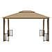 Gazebo Con Teli Laterali E Doppio Tetto 3x4 M Tortora - Foto miniatura 5