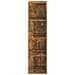 Scaffale Angolare Rovere Fumo 33x33x132 Cm Legno Multistrato - Foto miniatura 3