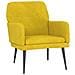Poltrona Gialla 62x79x79 Cm Velluto - Foto miniatura 2