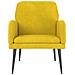 Poltrona Gialla 62x79x79 Cm Velluto - Foto miniatura 3