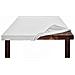 Copritavolo Mollettone Salvatavolo Sottotovaglia Protezione Macchie Feltro Bianco Elastico Sul Bordo Made In Italy 90x130 Bianco - Foto miniatura 1