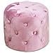 Pouf Salotto Camera Con Bottoni Imbottito Modello Velvet Parigi In Tinta Unita Pouf Cipria - Foto miniatura 1