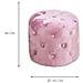 Pouf Salotto Camera Con Bottoni Imbottito Modello Velvet Parigi In Tinta Unita Pouf Cipria - Foto miniatura 5