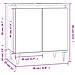 Mobile Da Bagno Rovere Sonoma 58x33x60 Cm In Legno Multistrato - Foto miniatura 2