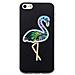 Cover Rigida Con Fenicottero Olografico Per Iphone 5/5s /se, Nero - Foto miniatura 1