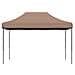Tenda Da Festa Pieghevole Pop-up Marrone 410x279x315 Cm - Foto miniatura 3