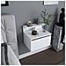 Visby Comodino Sospeso Bianco Con Cassetto E Ripiano - Foto miniatura 6