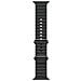 Cinturino Ocean nero (49 mm) - Titanio naturale - Foto miniatura 1