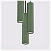 Lampada A Sospensione Karbon 3p Verde Oliva Sl. 1614 - Minimalista Lampada A Sospensione Verde Oliva 108x19.5x19.5 Cm - Foto miniatura 5