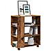 Mobiletto Con Ruote Legno Antico 60x35x75 Cm Legno Multistrato - Foto miniatura 10