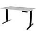 Scrivania con regolazione elettrica dell'altezza MOON LONG 150x80x72-120 nero /bianco - Foto miniatura 1