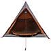 Tenda da Campeggio 2 Persone Grigio e Arancione Impermeabile - Foto miniatura 5