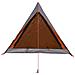 Tenda da Campeggio 2 Persone Grigio e Arancione Impermeabile - Foto miniatura 6
