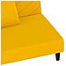 Divano Letto a 2 Posti con 2 Cuscini Giallo in Velluto - Foto miniatura 9