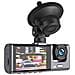 Dashcam Per Auto A 3 Telecamere Con Microfono E Altoparlante, Nero - Foto miniatura 2