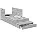 Struttura Letto con Contenitore Grigio Sonoma 90x190 cm - Foto miniatura 1