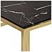 Tavolino Salotto Dorato Acciaio Inossidabile e Vetro Temperato - Foto miniatura 5