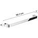 Portasalviette 55 Cm In Ottone, Acciaio Inox E Cromall 3221-55 Serie Outline Cromato - Foto miniatura 2