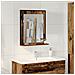 Specchio da Bagno  in Legno Vecchio 50x12x60 cm in Legno Ingegnerizzato - Foto miniatura 2