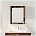Specchio da Bagno  in Legno Vecchio 50x12x60 cm in Legno Ingegnerizzato - Foto miniatura 4