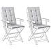 Set Di 2 Cuscini Schiena /seduta Maui Premium Grigio Melange - Foto miniatura 2