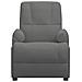 Poltrona Alzapersona Reclinabile Grigio Scuro in Scamosciato - Foto miniatura 5