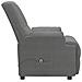 Poltrona Alzapersona Reclinabile Grigio Scuro in Scamosciato - Foto miniatura 6