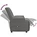 Poltrona Alzapersona Reclinabile Grigio Scuro in Scamosciato - Foto miniatura 8