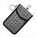 Custodia Schermante In Pelle Pu Intrecciata Per Chiavi Auto - Borsa Di Faraday Rfid Per Protezione Keyless Entry Grey - Foto miniatura 3