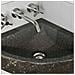 Lavabo ad angolo sospeso Grigio (38-45) x (38-45) x 12 cm - Foto miniatura 3