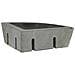 Lavabo ad angolo sospeso Grigio (38-45) x (38-45) x 12 cm - Foto miniatura 5